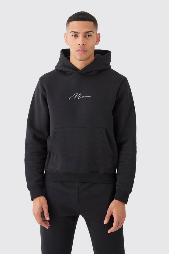 Kastiger Man Signature Trainingsanzug mit Kapuze