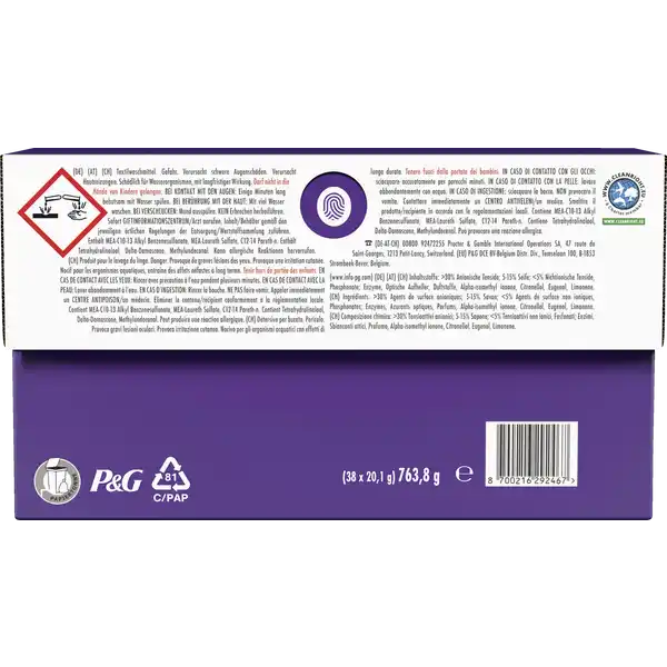 Vollwaschmittel Flüssig All-in-1 Pods Amethyst Blütentraum 38WL