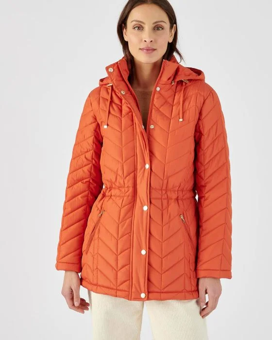 Parka matelassée zippée