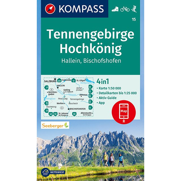KOKA 15 TENNENGEBIRGE, HOCHKÖNIG - Wanderkarte