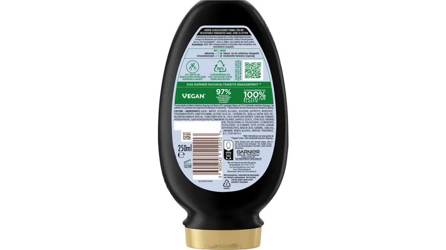 Garnier Wahre Schätze Spülung Charcoal 250 ml