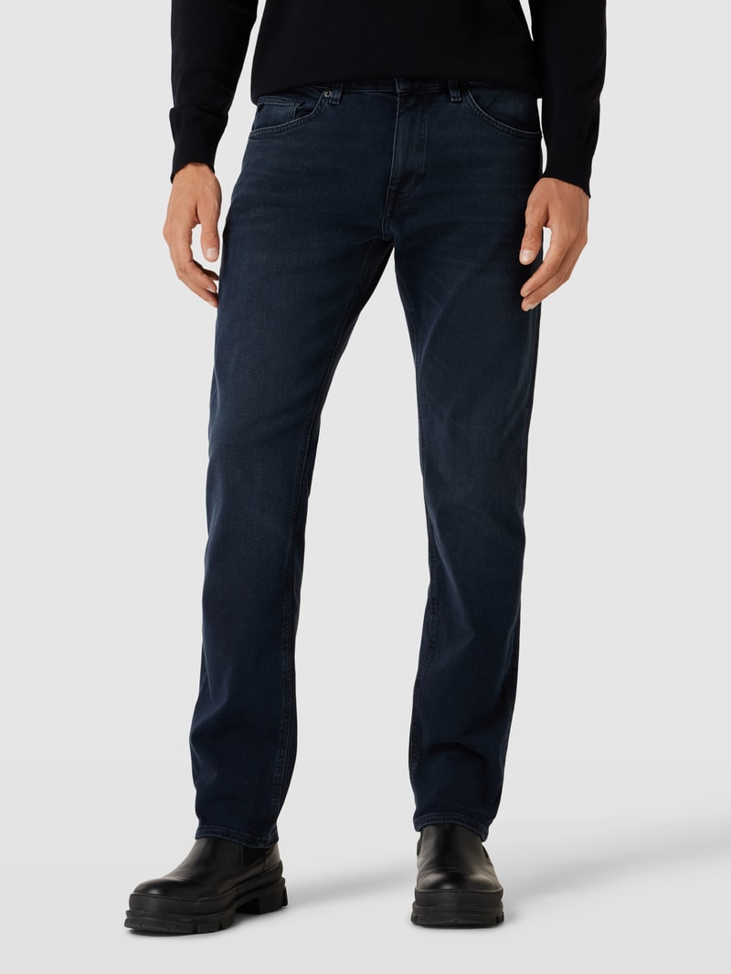 Regular Fit Jeans im 5-Pocket-Design Modell 'Maine' in marineblau