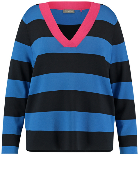 Pullover mit Blockstreifen
