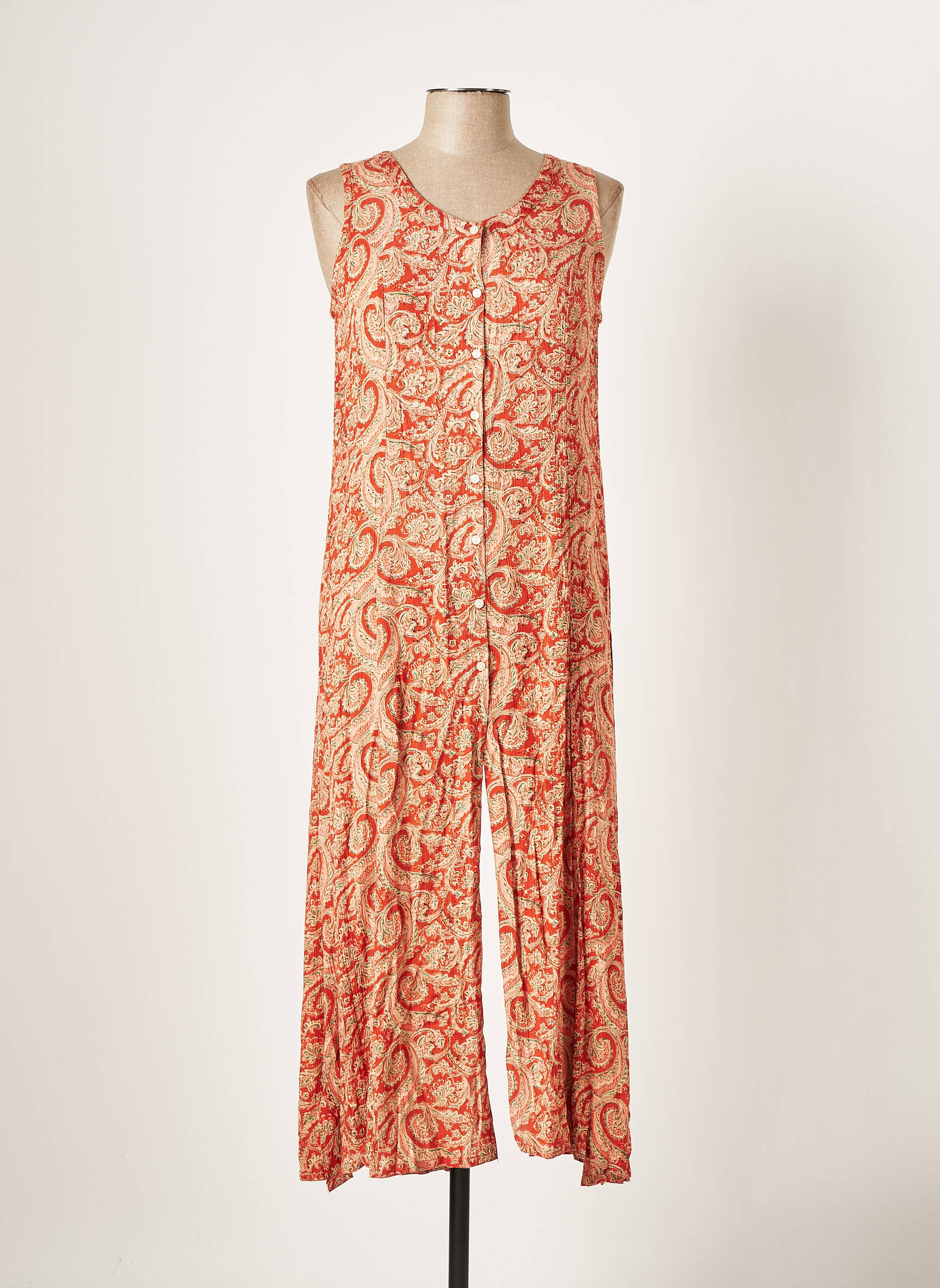 Terre Rouge Tuniquesansmanche Femme couleur orange