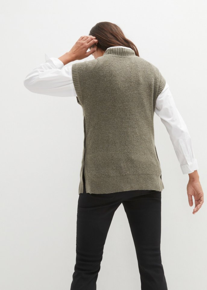 Umstands / Stillpullover mit Zopfmuster