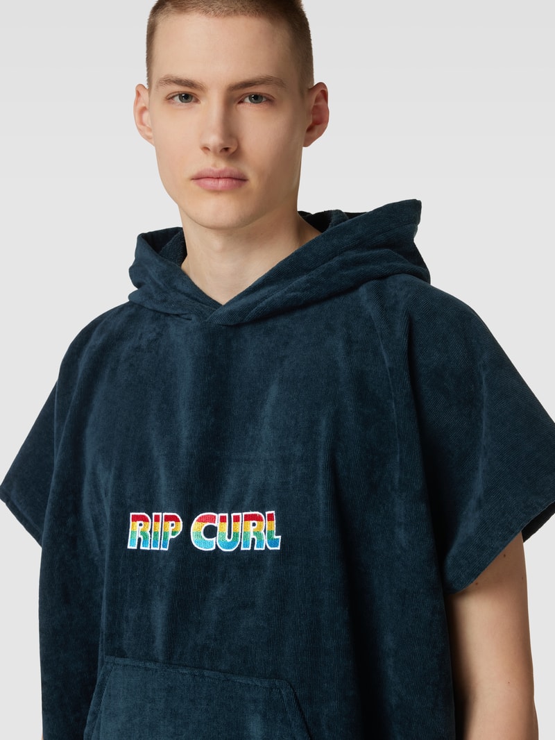 Handtuch mit Kapuze Modell 'ICONS' in marineblau