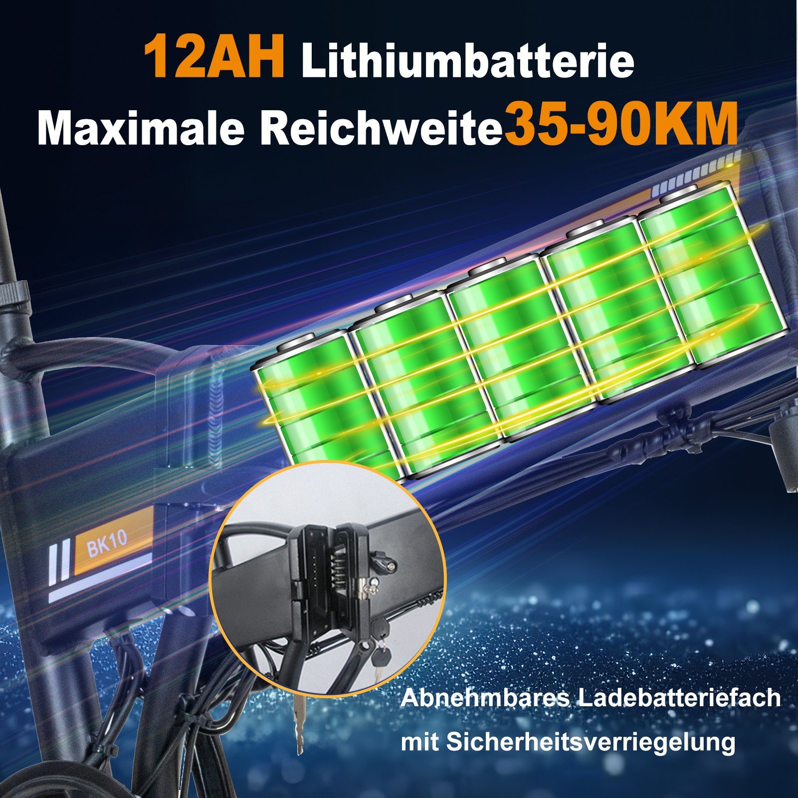 HITWAY E-Bike faltbares MTB 20