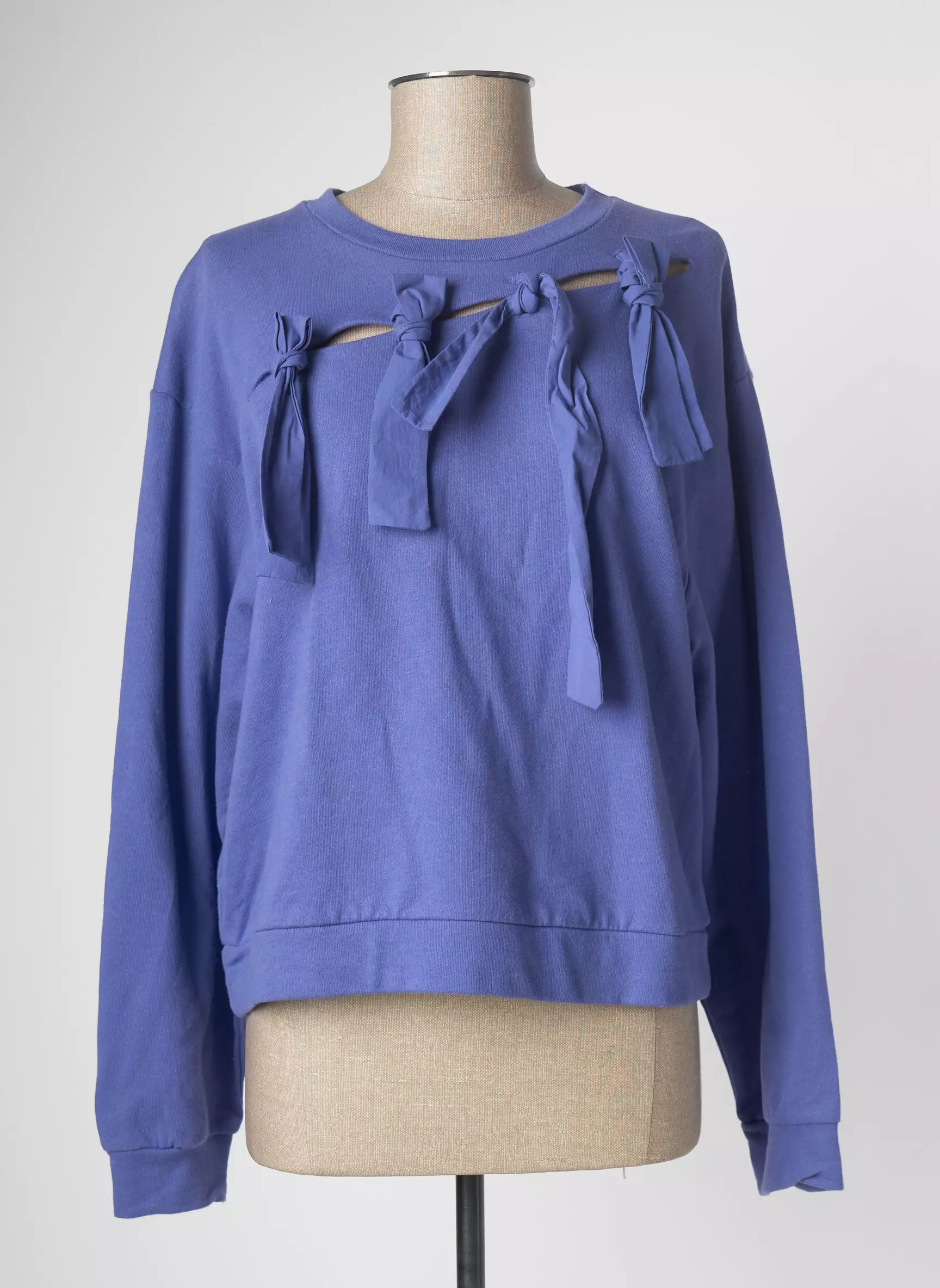 Mango Sweats Femme couleur bleu