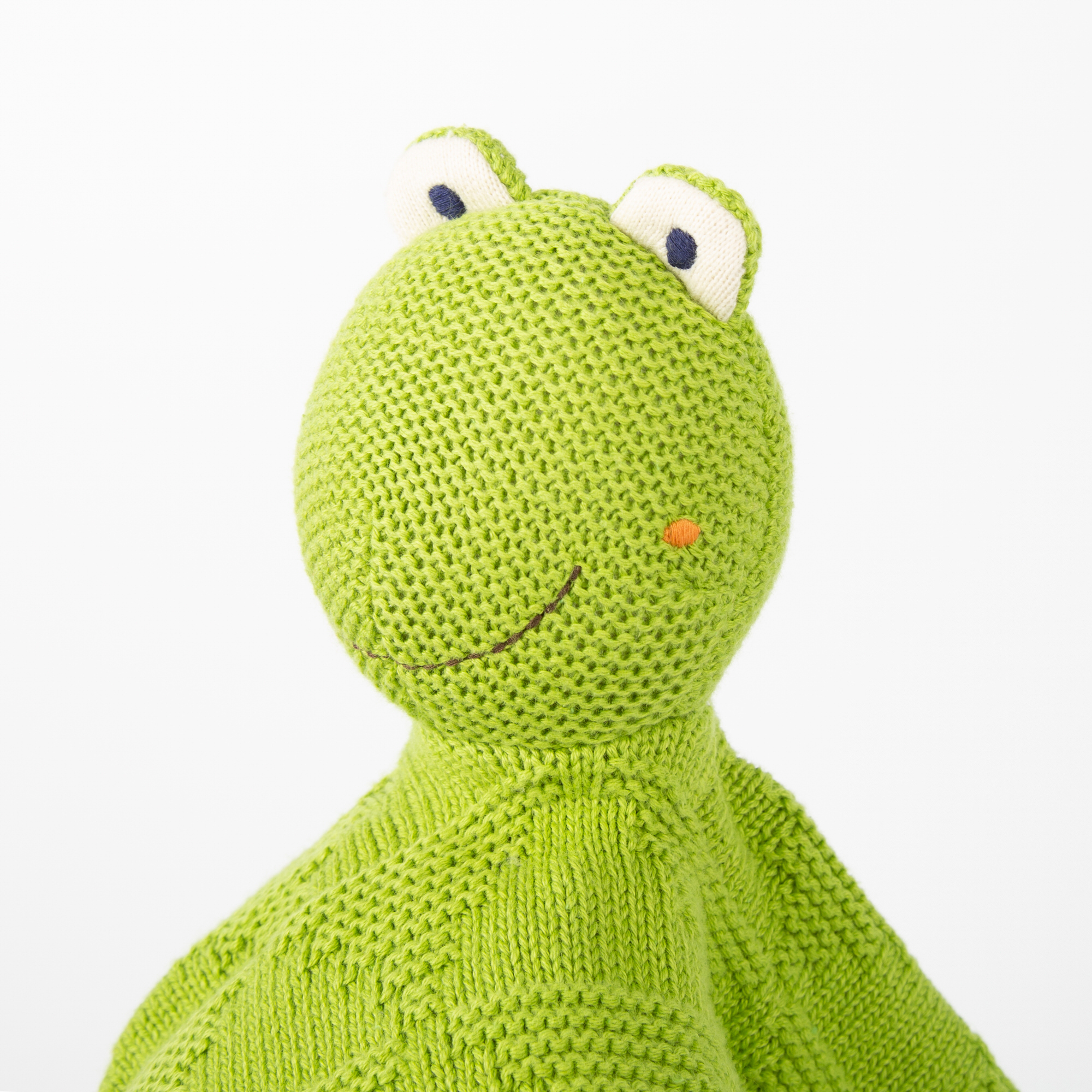 Baby Strick-Schnuffeltuch Frosch