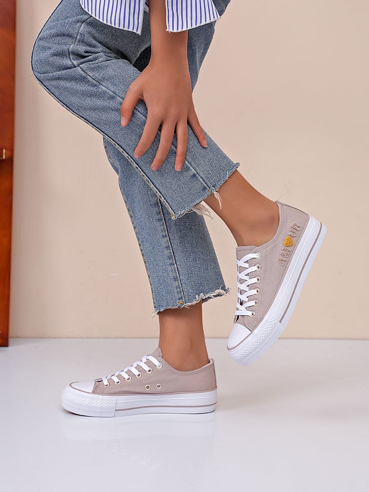 Sixth Sens Sneakers in Beige günstig kaufen