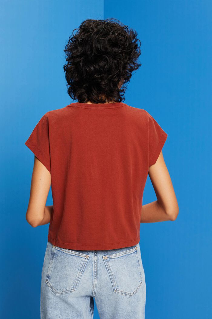 T-Shirt mit Faltendetail