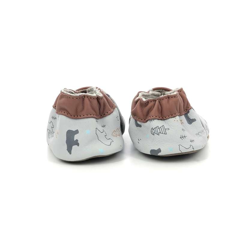 Chaussons cuir tannage vegetal Wintering Bear
