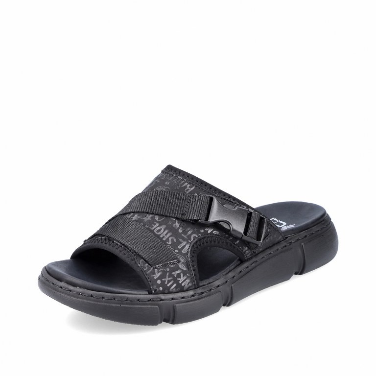 RIEKER Klassische Sandalen schwarz FSK Damen Sandalen