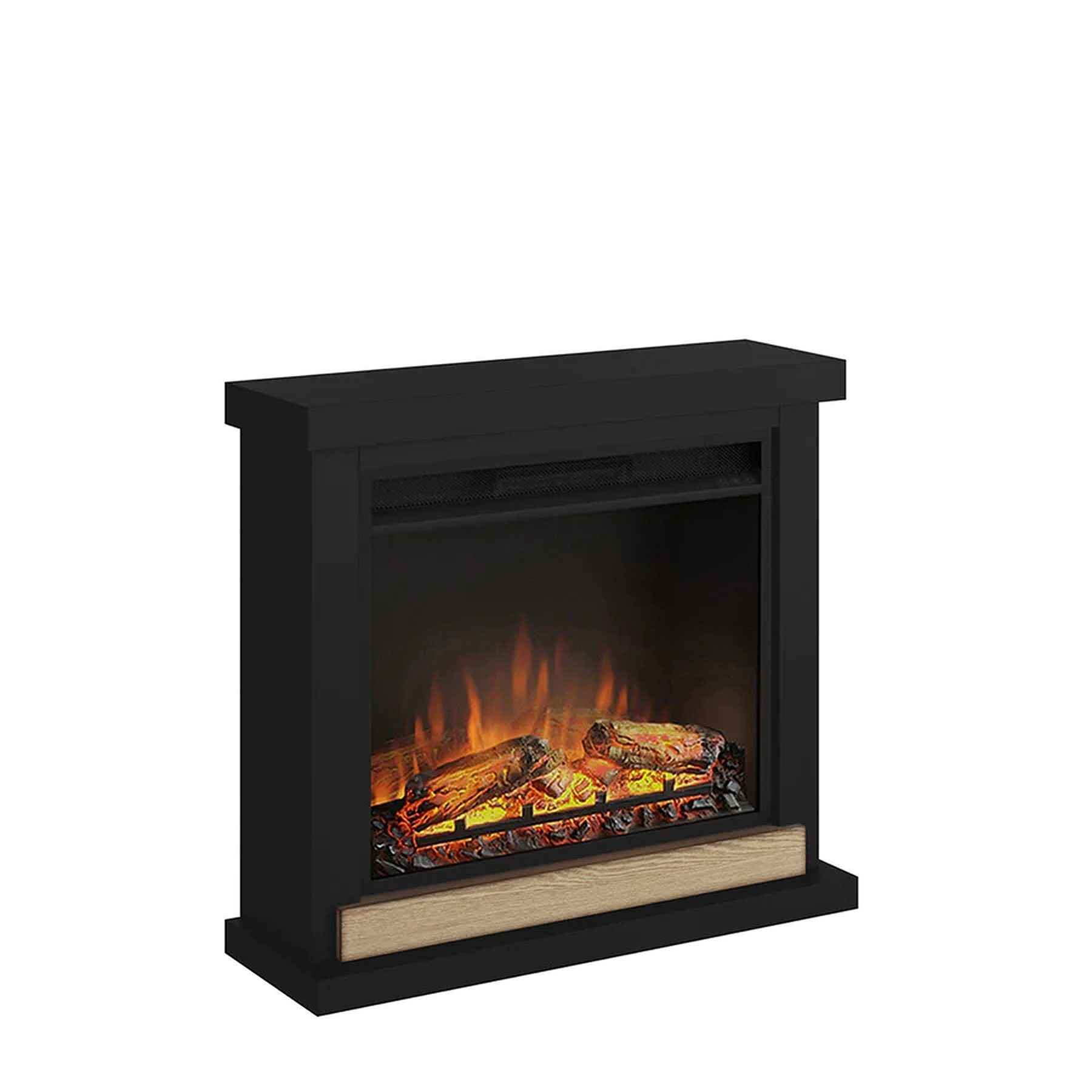TAGU Elektrokamin TAGU Hagen Elektrokamin schwarz mit 23 Zoll Powerflame