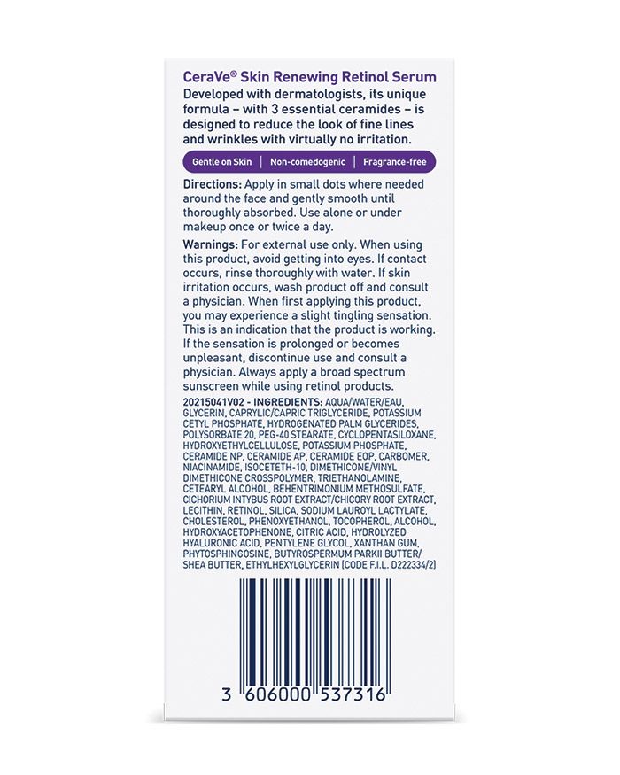 Sérum au rétinol régénérant pour la peau Sérum anti-âge au rétinol pour les ridules