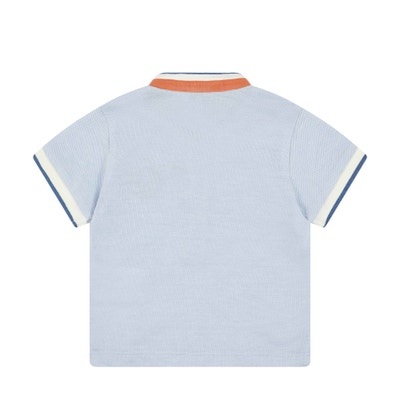 Poloshirt kurzarm, hellblau für Jungs