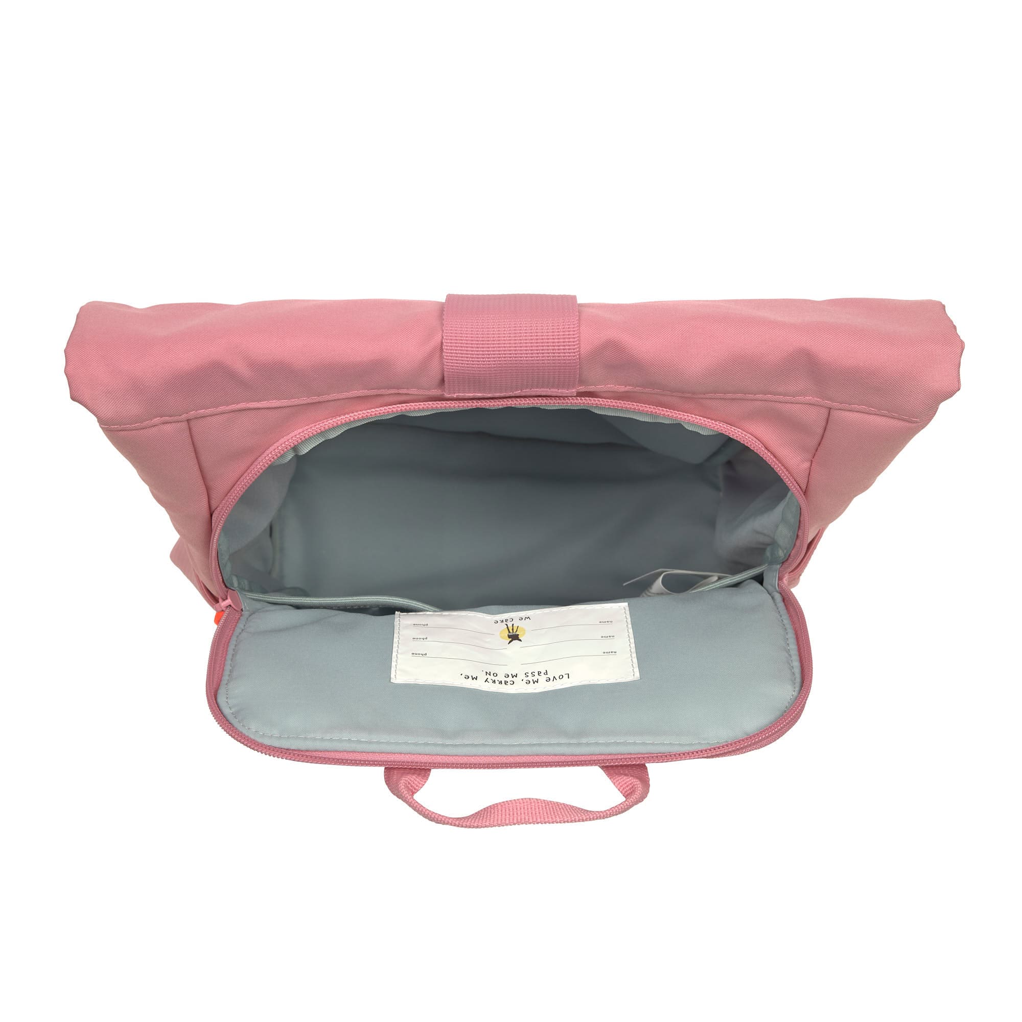 Kinderrucksack Rolltop, Pink
