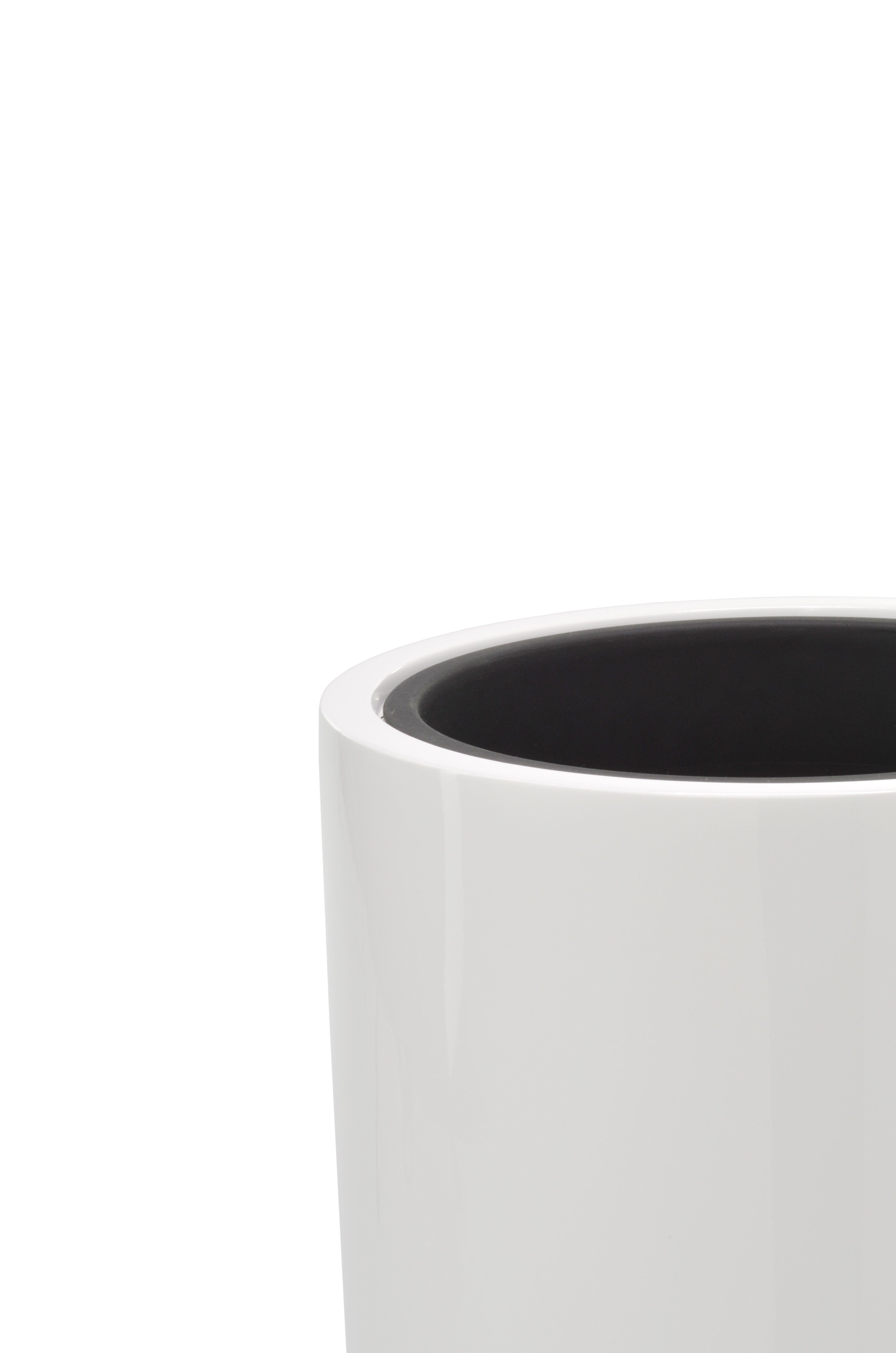 Flingora Bodenvase Tory, mit Einsatz - Fiberglas - Indoor & Outdoor - Weiß - Höhe 60 cm