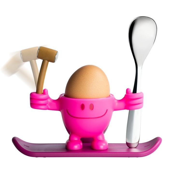 Eierbecher McEgg mit LÖffel, Pink