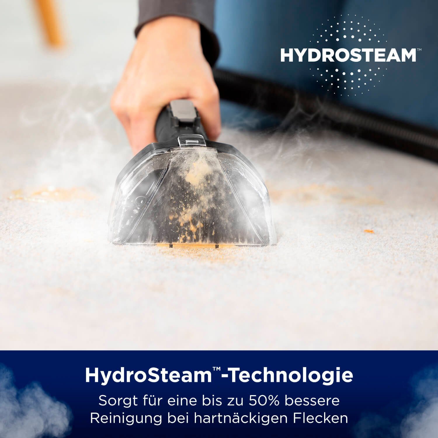 Bissell Teppichreinigungsgerät Spotclean Hydrosteam Select 3697N, 1000 W, beutellos