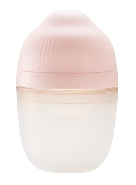 Mombella Old Roze Breast Shape - Μπιμπερόν σιλικόνης κατά των κολικών 1 τεμ.