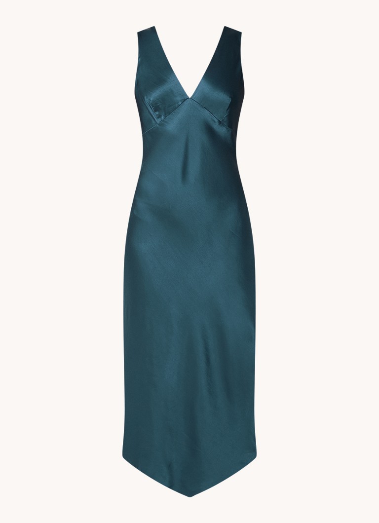 Rails Monique satin midi dress with side slit