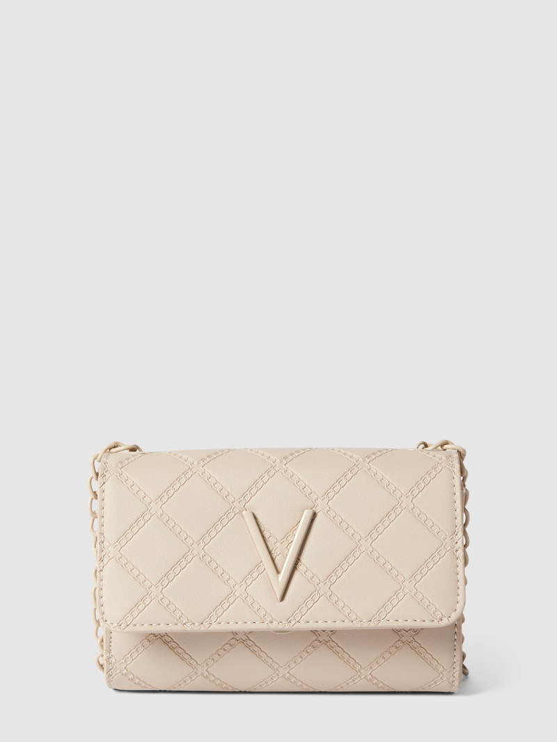 Handtasche mit Allover-Muster Modell 'BLUSH' in ecru