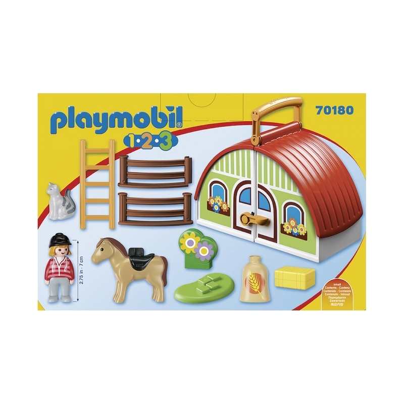 70180 Centre équestre transportable Playmobil 1.2.3