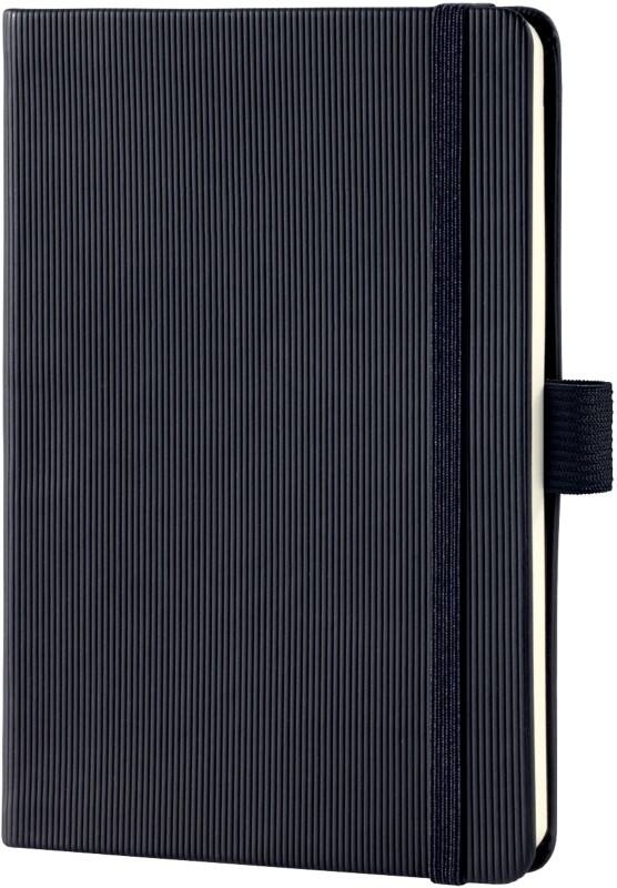 Sigel Conceptum Notizbuch DIN A6 Liniert Gebunden Karton, Kunststoff Hardback Schwarz Perforiert 194 Seiten 97 Blatt