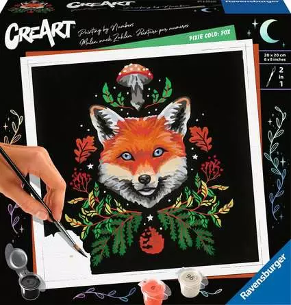 CreArt Pixie Cold: Fuchs - Malen nach Zahlen für Erwachsene