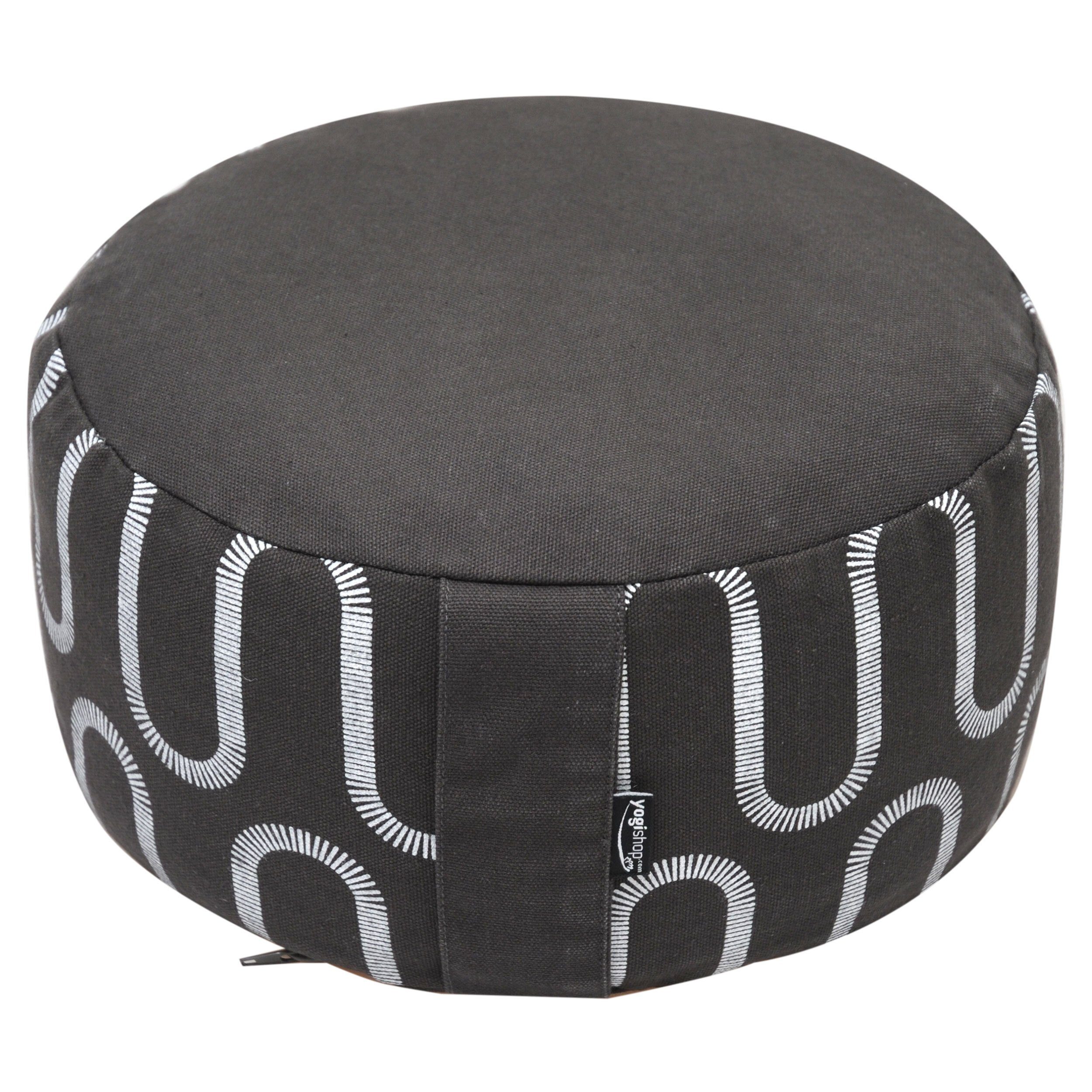 Yogishop Meditationskissen Meditationskissen Vintage Org Medium, Vintage-Stil-Kissen für hohen Komfort mit Bezug aus Bio-Baumwolle.
