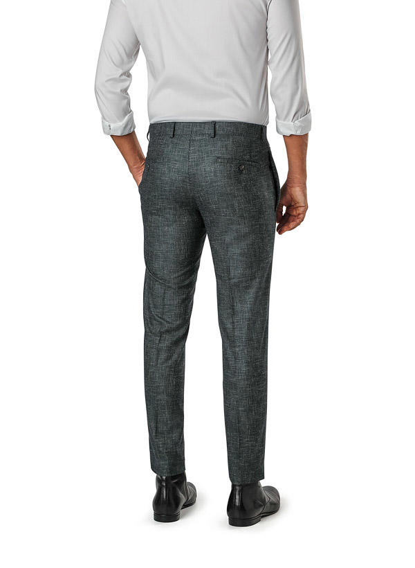 Strellson, Hose Kynd, Slim Fit, Leinen, grün meliert