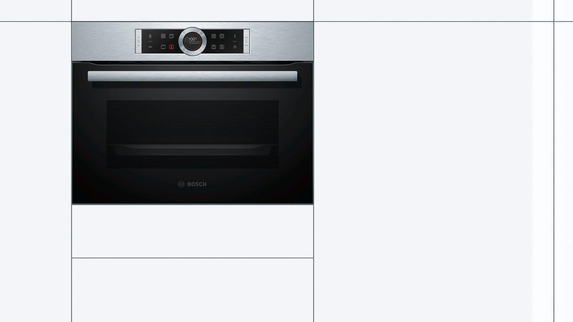 BOSCH Einbaubackofen 8 CBG635BS3, mit Teleskopauszug nachrüstbar, ecoClean Direct