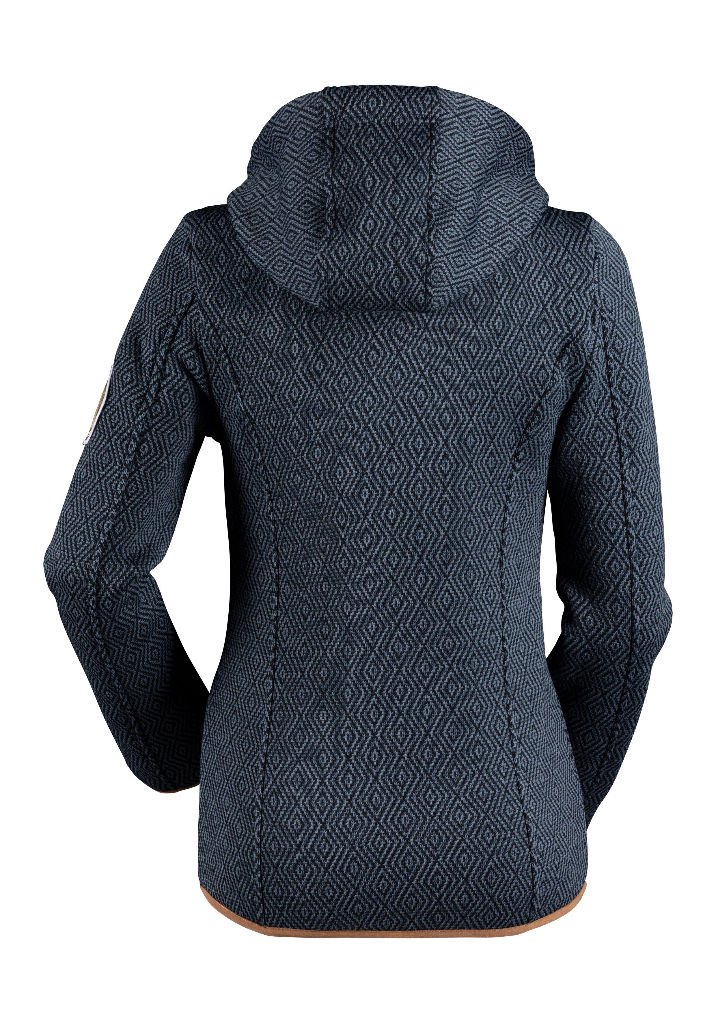 LASCANA ACTIVE Fleecejacke ; Trekkingjacke mit Kapuze