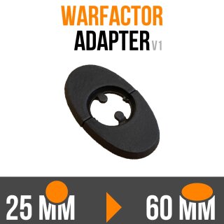 Plastic Adapters 25mm-60mm V1 (Raw Grey) (5)