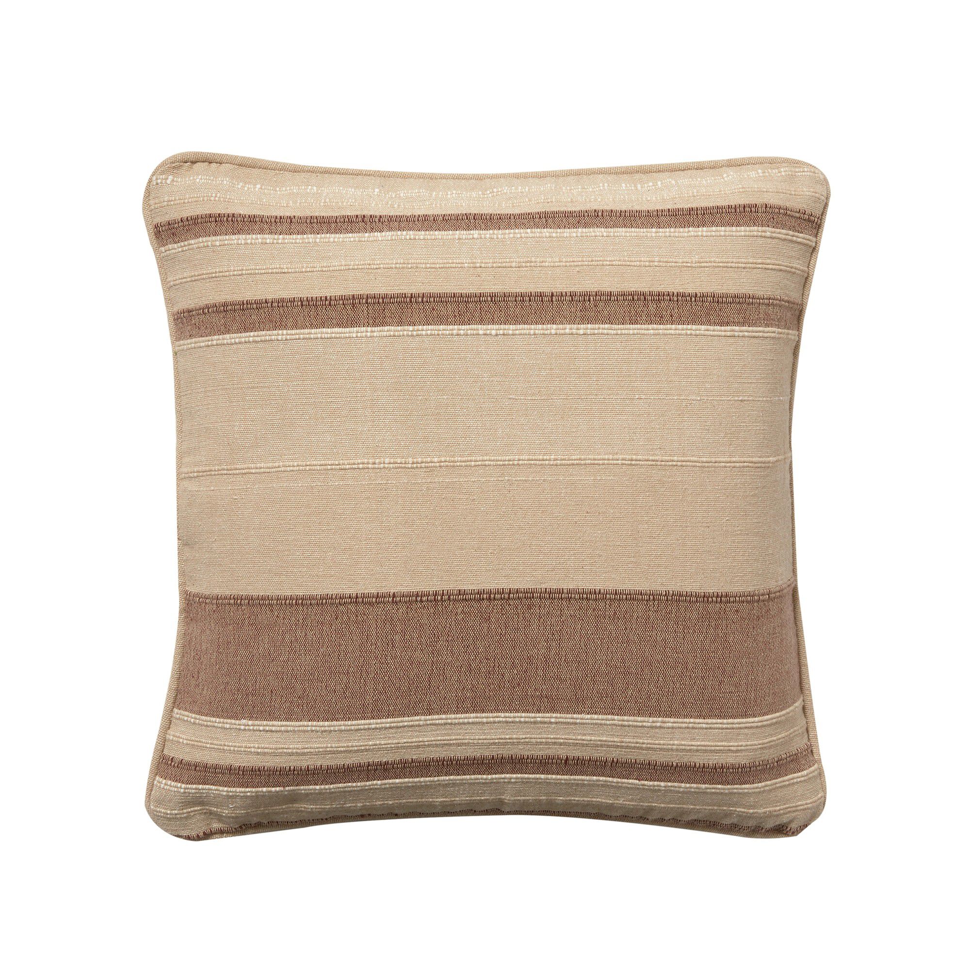 Housse coussin multicolore coton tissage artisanal