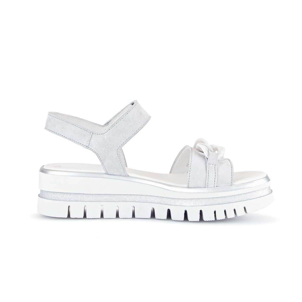 Gabor fashion Plateau Sandale grau