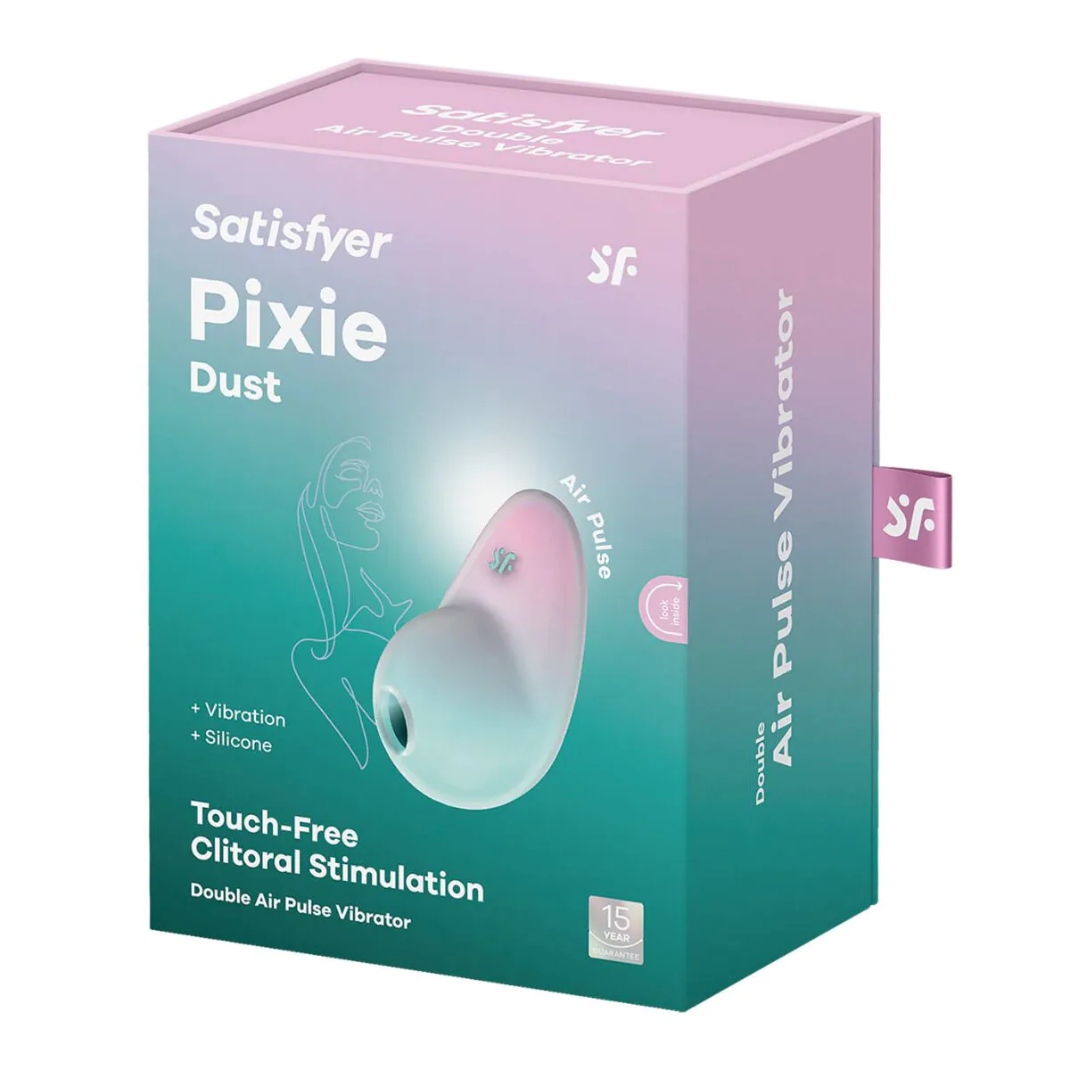 Satisfyer Pixie Dust Mint/Pink - klitorismassager 1 stk.