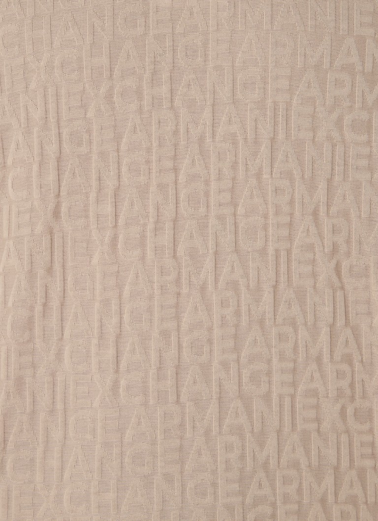 Polo Armani Exchange de corte regular com estampa jacquard.