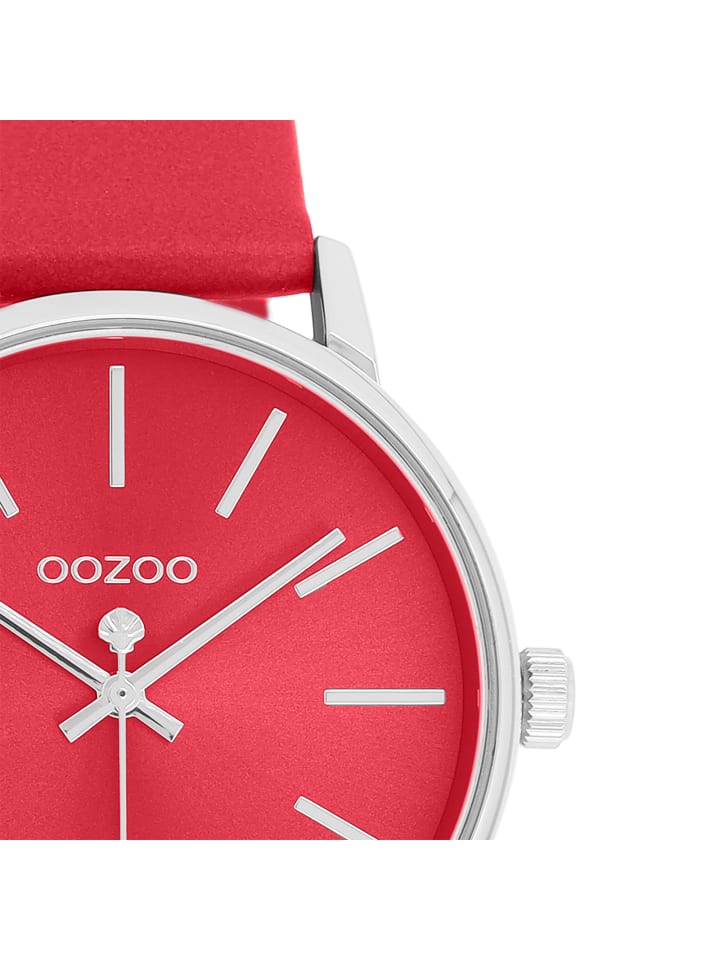 Oozoo Analog-Armbanduhr Timepieces rot mittel (ca. 36mm) günstig kaufen onesize