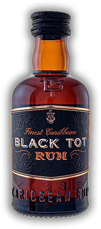 Black Tot Rum 0,05 Liter Black Tot Rum 0,05 Liter Ein besonderer Rum zur Erinnerung an einen denkwürdigen Tag, der das Ende der Rum-Ära 1970 in der British Navy besiegelte. 0,05	 Liter - Vol 46,2%