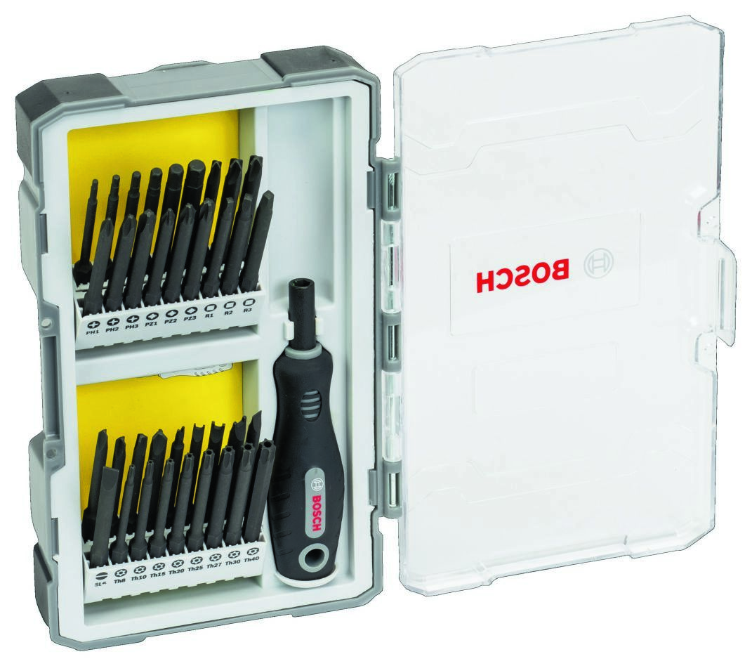 Bosch Blue Zubehör 2607017320 37-teiliges 75-mm-Bit-Set – kann als Handschraubendreher verwendet werden