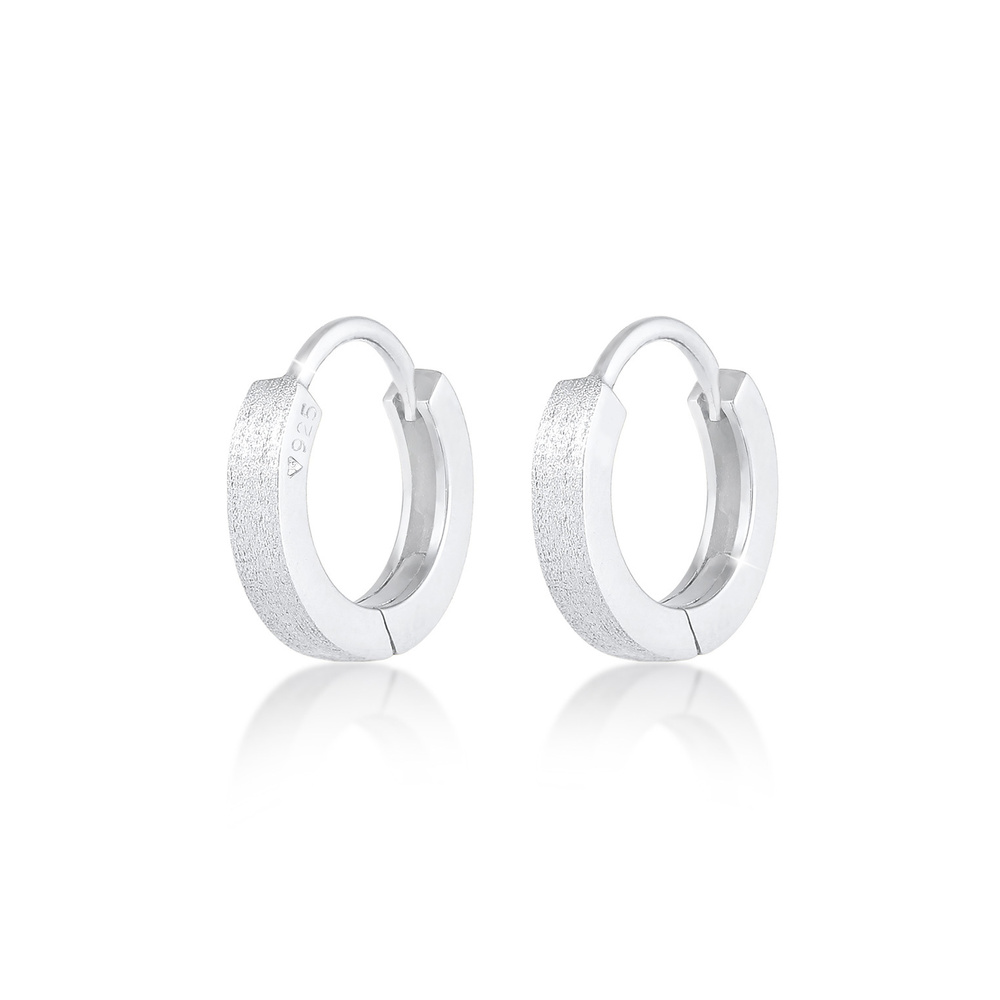 Elli Elli Boucles d'Oreilles Créoles Intemporel Basic Minimal Fermeture du Volet Boucl Boucles d'oreilles