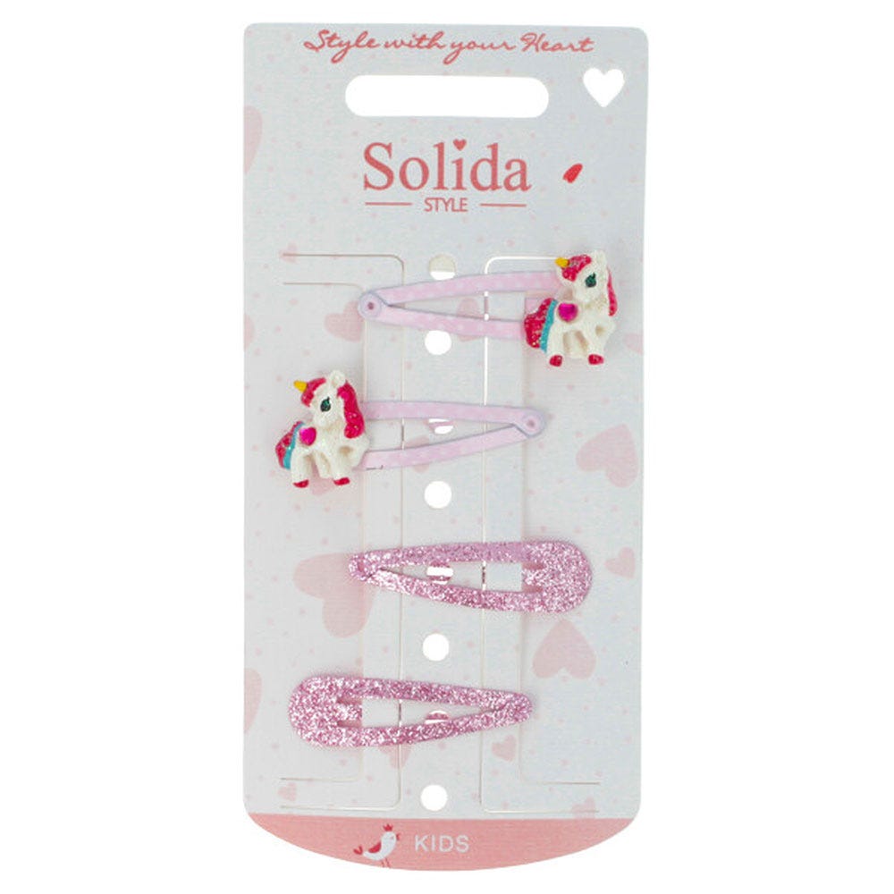 Solida Click-Cack Pony/glitzer rosa 4 Stk.
