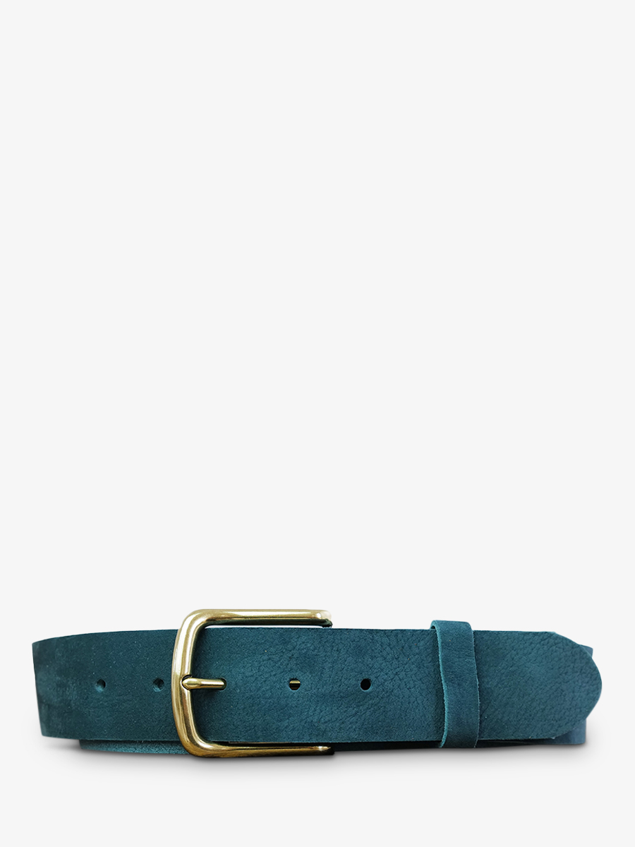 LaCeinture Magnifique Nubuck - 40mm - Bleu Piscine