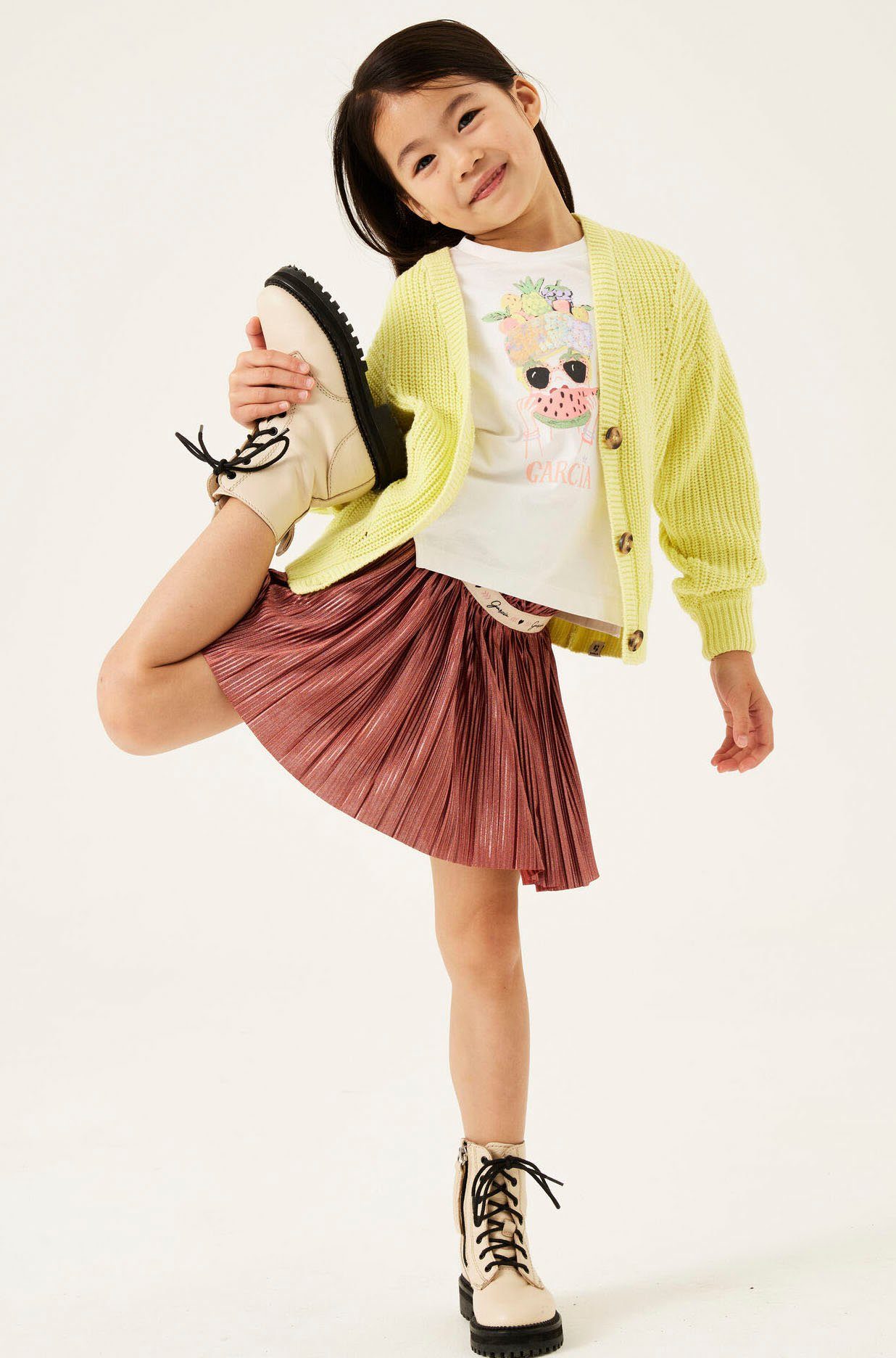 Garcia Plisseerock mit elastischem Bund, for GIRLS