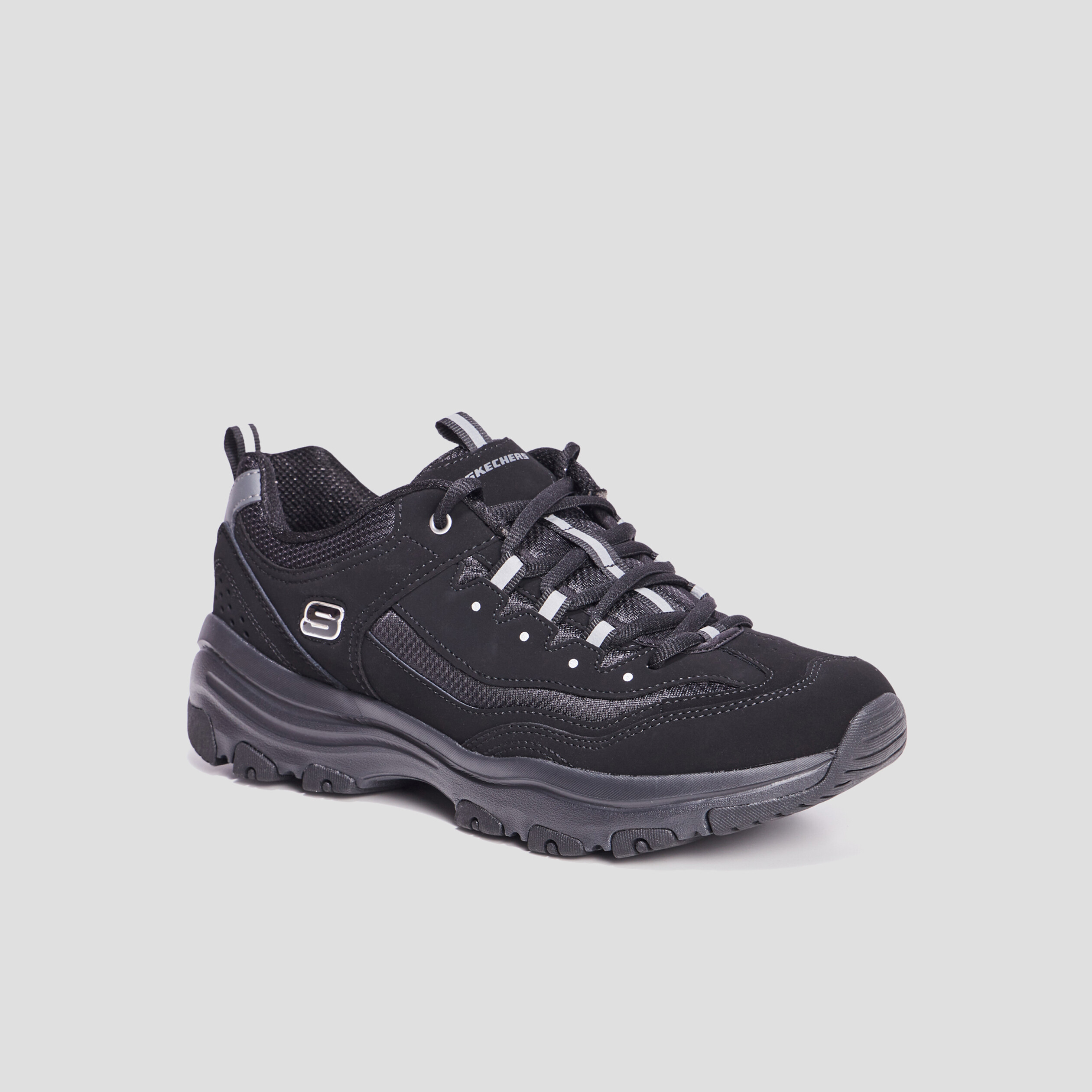 Baskets running mémoire forme Skechers noir femme | La Halle
