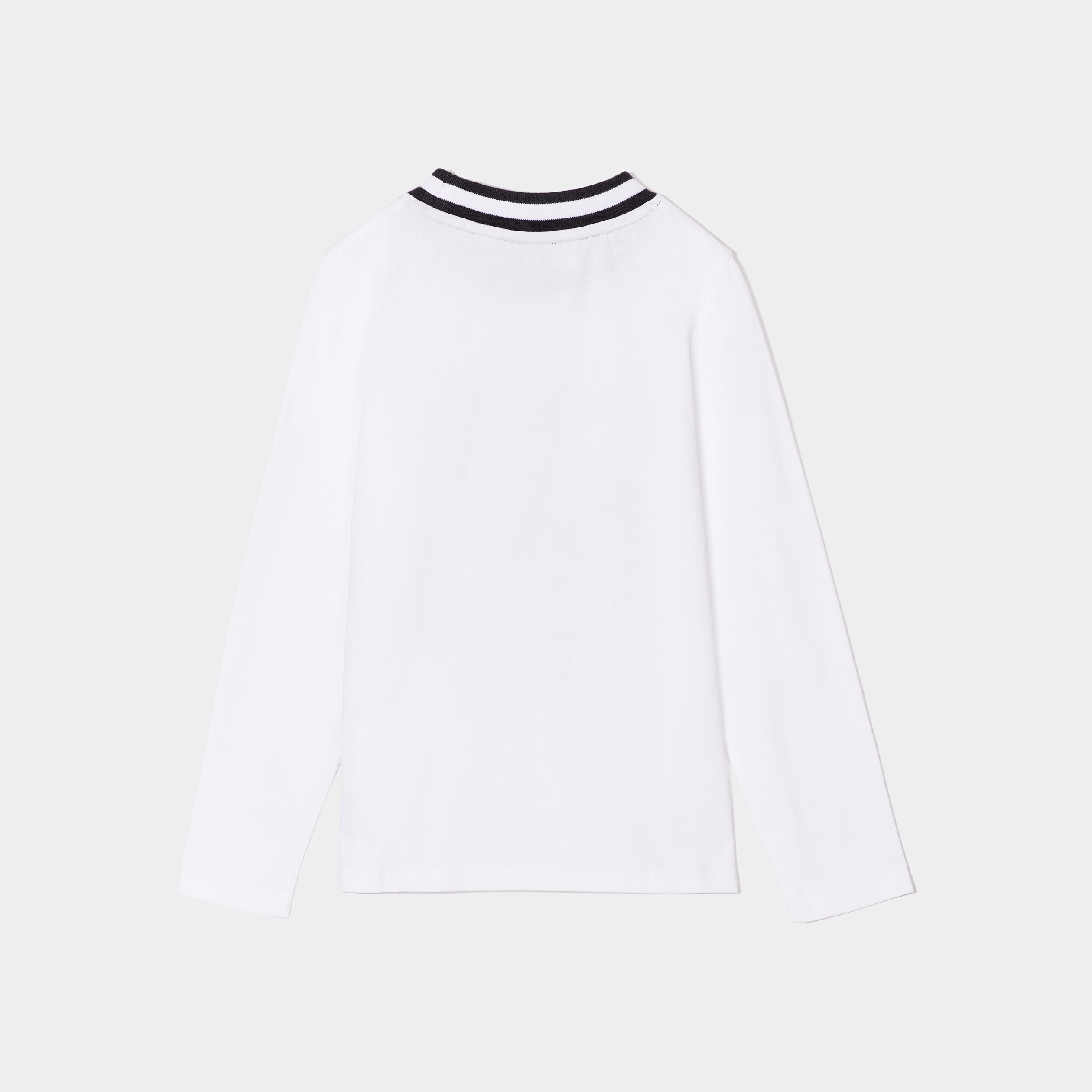 T-shirt col bord-côte coton Xbox blanc garçon | La Halle