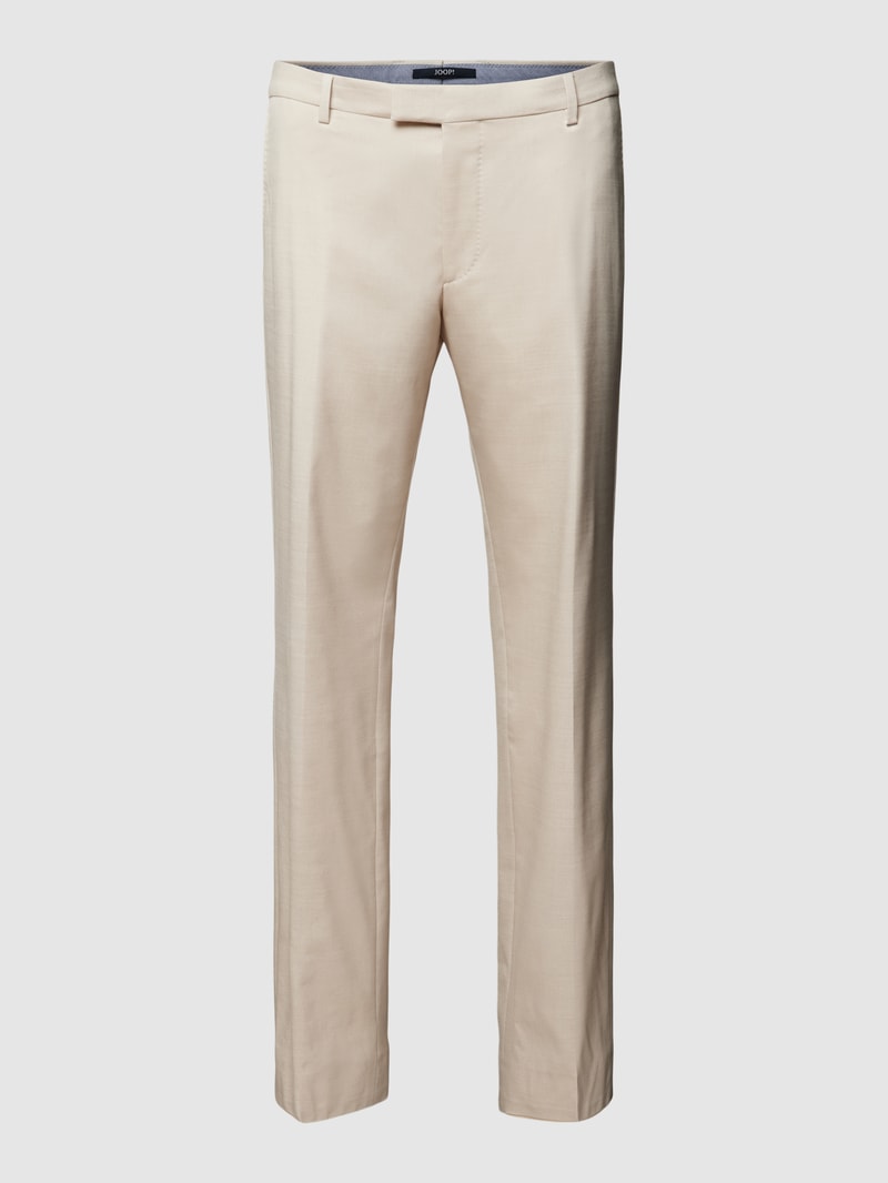 Slim Fit Anzughose mit Bügelfalten Modell 'Blayr' in sand
