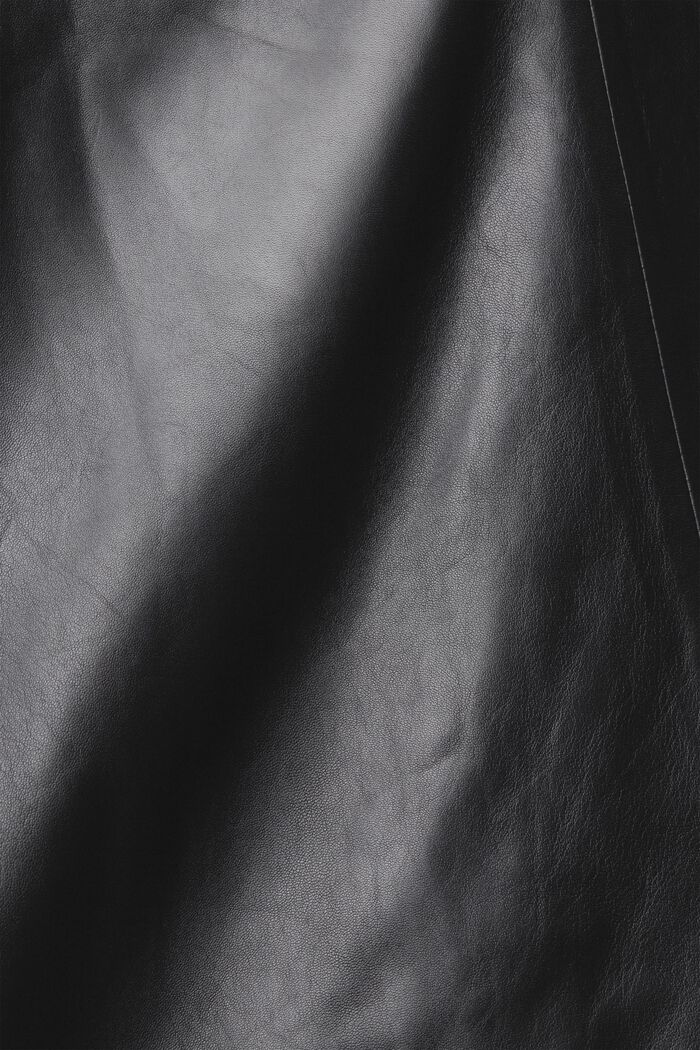 Lederjacke mit Kordelzug